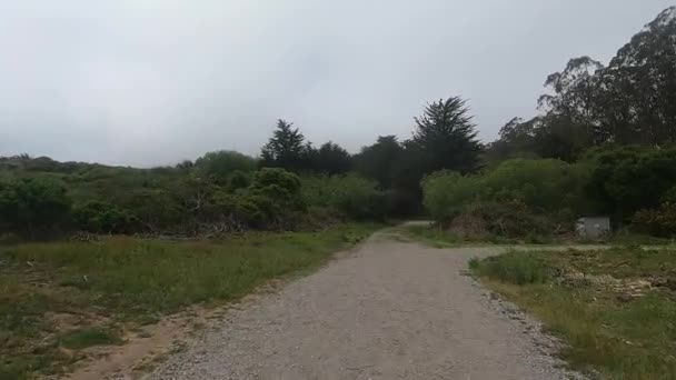 Fietskruis Marin Trail — Stockvideo