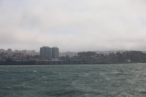 Fotos Von Alcatraz Insel Und Gefängnis Der Bucht Von San — Stockfoto