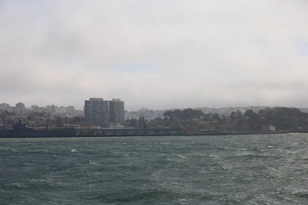 Alcatraz Adası Nın Fotoğrafları San Francisco Körfezi Ndeki Hapishane Fotoğrafları — Stok fotoğraf