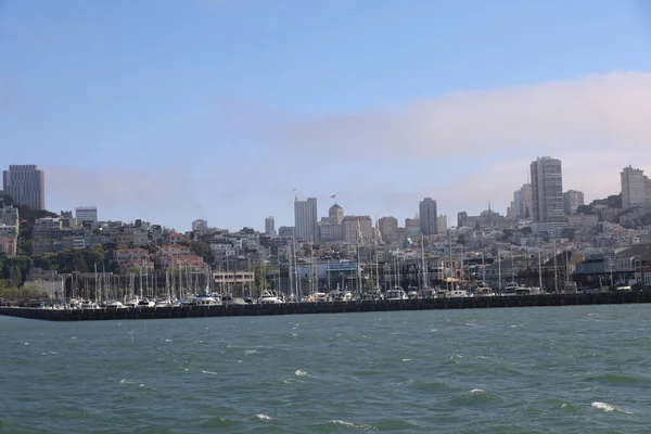 Foto Ciudad San Francisco Desde Ferry Alcatraz — Foto de Stock