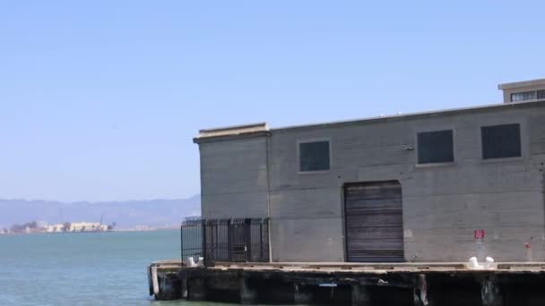 Ferrry Από San Francisco Έως Alcatrazisland — Αρχείο Βίντεο