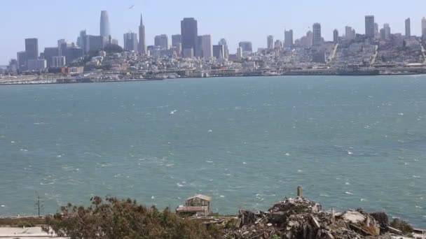 Alcatraz Califórnia 2021 Ilha Alcatraz Prisão Federal — Vídeo de Stock