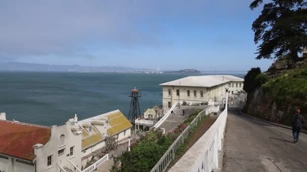Alcatraz Califórnia 2021 Ilha Alcatraz Prisão Federal — Vídeo de Stock