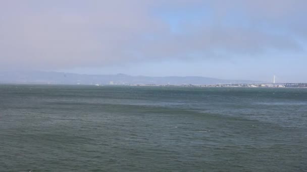 Fähre Von San Francisco Nach Alcatraz — Stockvideo