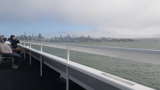 Ferrry São Francisco Para Alcatrazisland — Vídeo de Stock