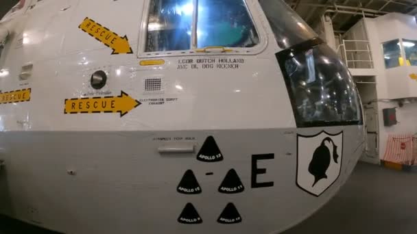 2021 Alameda Califórnia Uss Hornet Air Space Museum — Vídeo de Stock