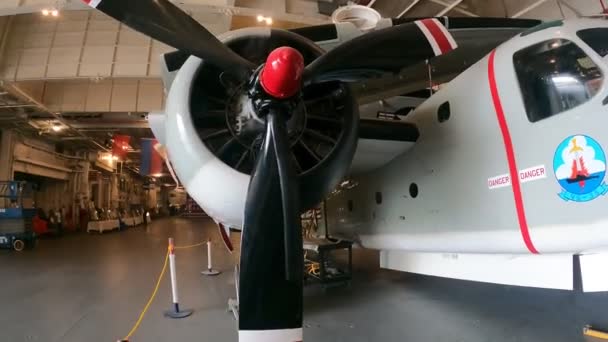 2021 Alameda Califórnia Uss Hornet Air Space Museum — Vídeo de Stock