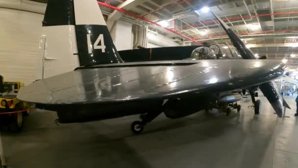 2021 Alameda California Uss Hornet Air Space Museum — Stock Video