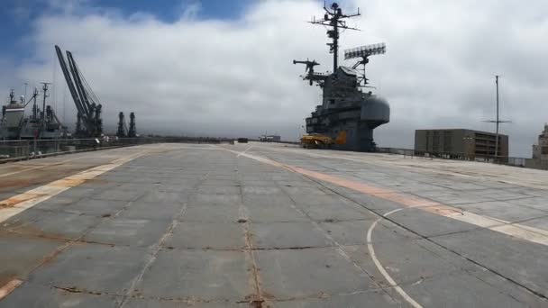 2021 Alameda Kalifornien Uss Hornet Luft Och Rymdmuseum — Stockvideo