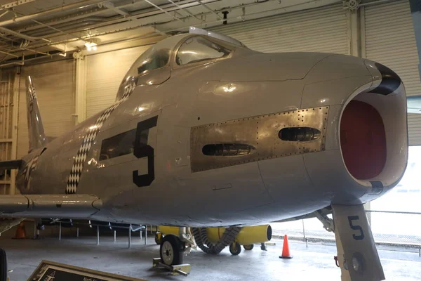 Uss Hornet Air Space Museum North Ameican Fury — Stock Photo, Image