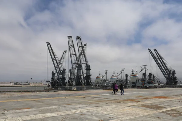 Uss Hornet Lucht Ruimtemuseum — Stockfoto