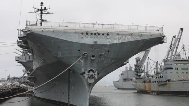 2021 Alameda Kalifornien Uss Hornet Luft Och Rymdmuseum — Stockvideo