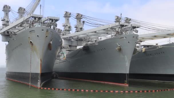 2021 Alameda California Uss Hornissen Luft Und Raumfahrtmuseum — Stockvideo