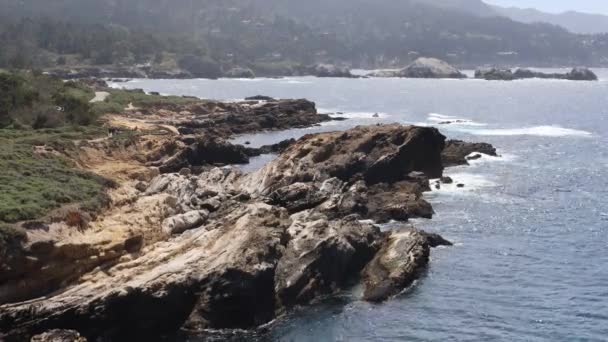 Pont Lobos State Park California Береги Скелі Пісок — стокове відео