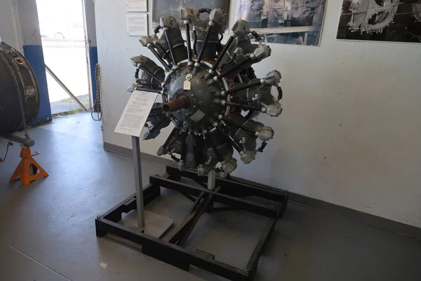 Окленд Калифорния 2021 Музей Авиации Окленде Калифорния Выставлены Авиационные Двигатели — стоковое фото