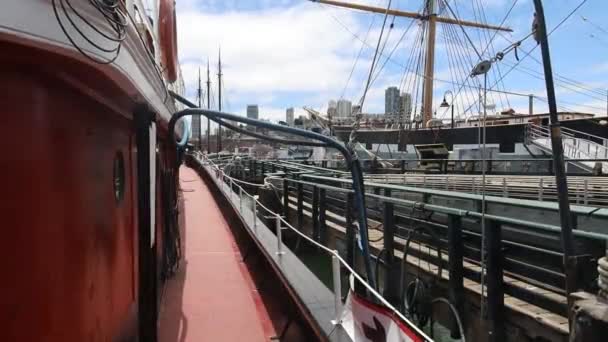 2021 San Francisco California San Francisco Denizcilik Müzesi — Stok video