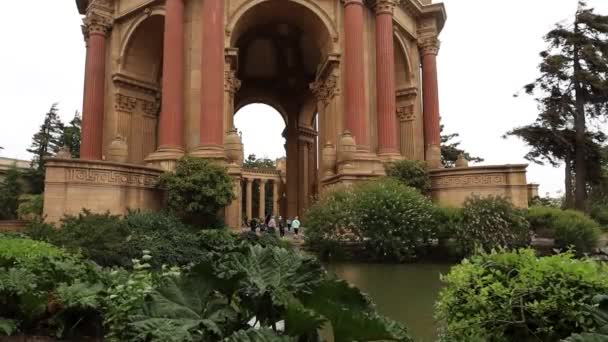 Palácio Belas Artes São Francisco Califórnia — Vídeo de Stock