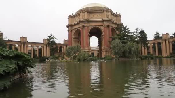 Paleis Voor Schone Kunsten San Francisco Californië — Stockvideo