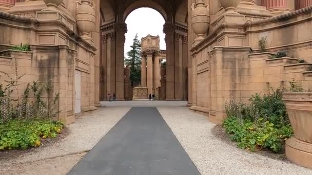 Palácio Belas Artes São Francisco Califórnia — Vídeo de Stock