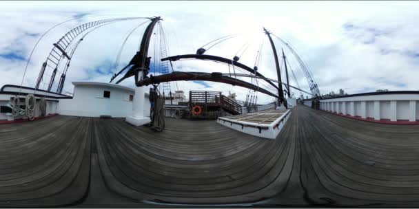 2021 Museum Maritim San Francisco 360 — Stok Video