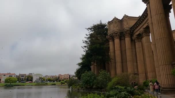 Palace Fine Arts San Francisco Kalifornien — Stockvideo