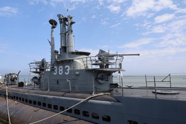 5-21-2021: San Francisco, California: USS Pompanito, Amerikan denizaltısı