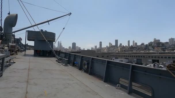 2021 San Francisco California Uss Jeremy Brian Fisherman Wharf — Vídeos de Stock