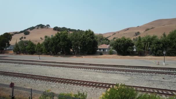 2021 Fremont California Estación Tren Niles Fremont — Vídeos de Stock