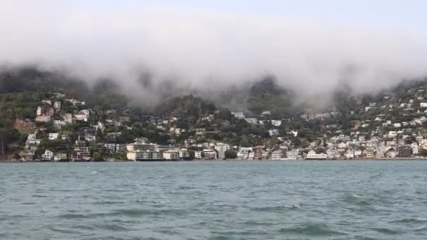 2021 Sausalito Kalifornia Popłyń Sausalito Tiburon Angel Island Alcatraz Island — Wideo stockowe