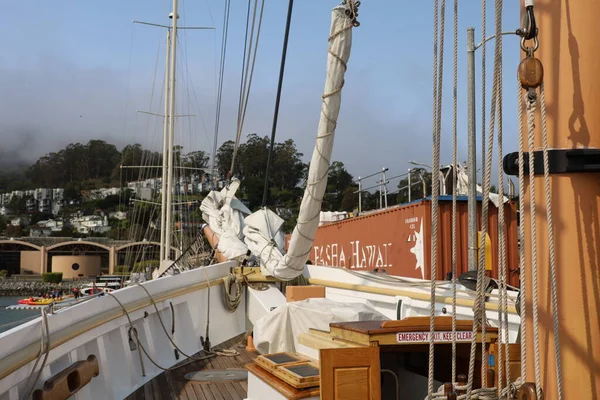 2021 Sausalito California Sausalito Dan Mathew Turner Teknesiyle Denize Açılmak — Stok fotoğraf