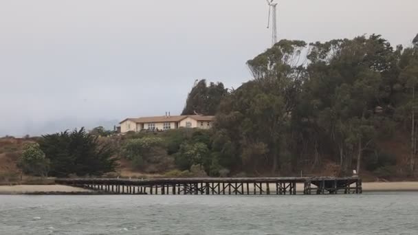 2021 Sausalito California Navega Sausalito Tiburón Isla Ángel Isla Alcatraz — Vídeo de stock