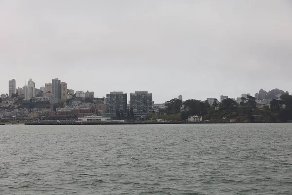 2021 Sausalito California Navega Sausalito Tiburón Isla Ángel Isla Alcatraz — Foto de Stock