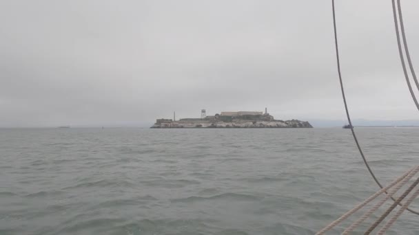 2021 Sausalito Californie Naviguez Sausalito Tiburon Île Ange Île Alcatraz — Video