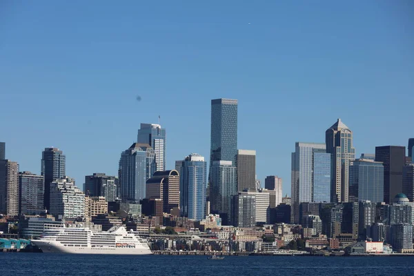 2021 Seattle Washington Plachtění Jezeře Blízkosti Centra Seattlu — Stock fotografie