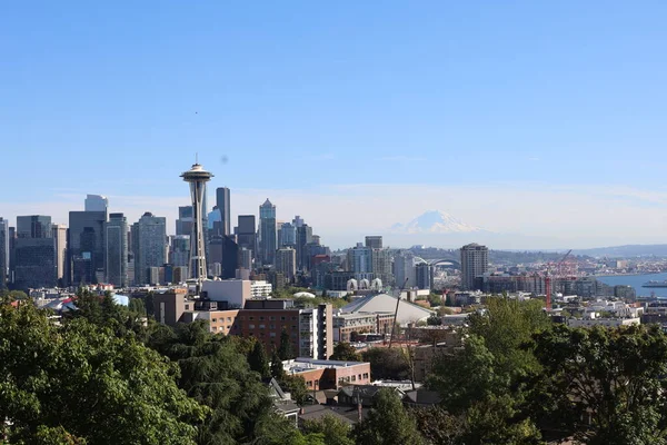 Fotografie Downtown Seattle Vesmírná Jehla Kerry Parku — Stock fotografie