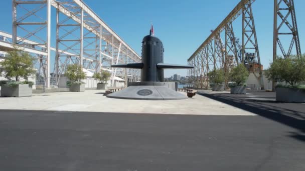 Survol Une Base Navale Retraite Mare Island Californie — Video