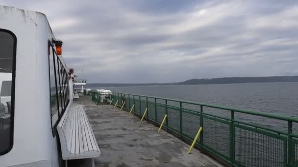 Ferry Edmunds Kingston Près Seattle Washington — Video