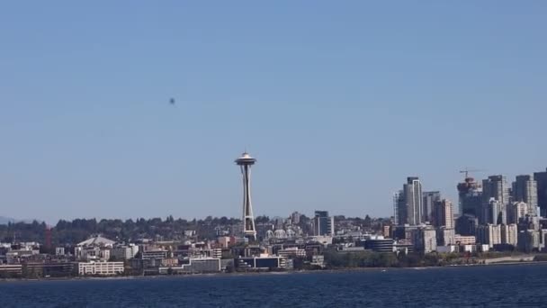 Żeglarstwo Lake Union Waszyngton Srattle Waszyngton — Wideo stockowe