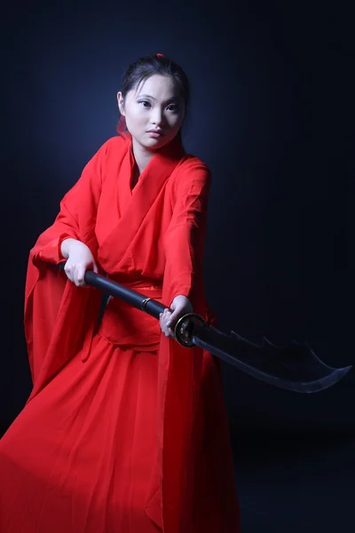Asiatische Kriegerprinzessin — Stockfoto