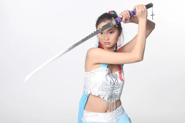 Asiático guerreiro princesa — Fotografia de Stock
