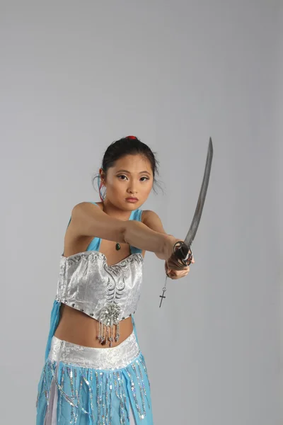 Guerrier asiatique princesse — Photo