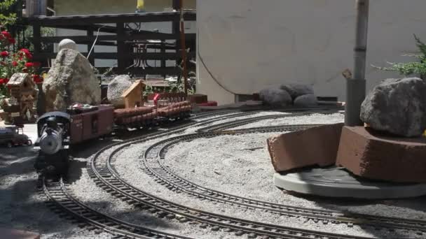 Modelo ferroviario — Vídeo de stock