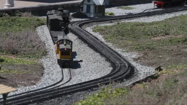 Modelo ferroviario — Vídeo de stock