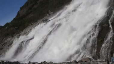 Nuggett falls, Mendenhall Buzulu Alaska