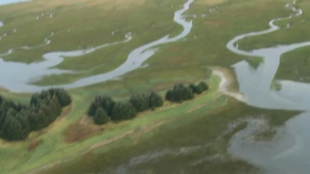 Vue aérienne de l'alaska — Video