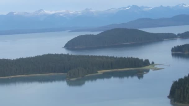 Vue aérienne de l'alaska — Video