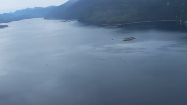 Вид с воздуха на Аляску — стоковое видео