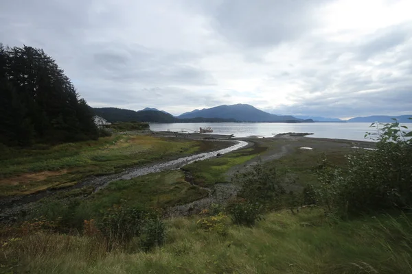 Juneau Alaska - stad en landschappen — Stockfoto