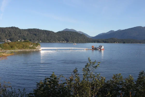 Juneau Alaska - stad en landschappen — Stockfoto