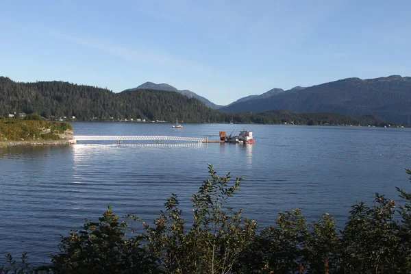 Juneau Alaska - stad en landschappen — Stockfoto